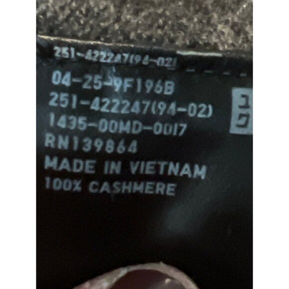 Uniqlo Womens Oversize XS Cashmere Turtleneck Sweater Gray Soft & Cozy - Picture 4 of 8